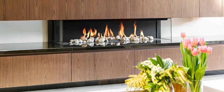 Double-height Fireplace Design Refurbishment in North Miami, Florida